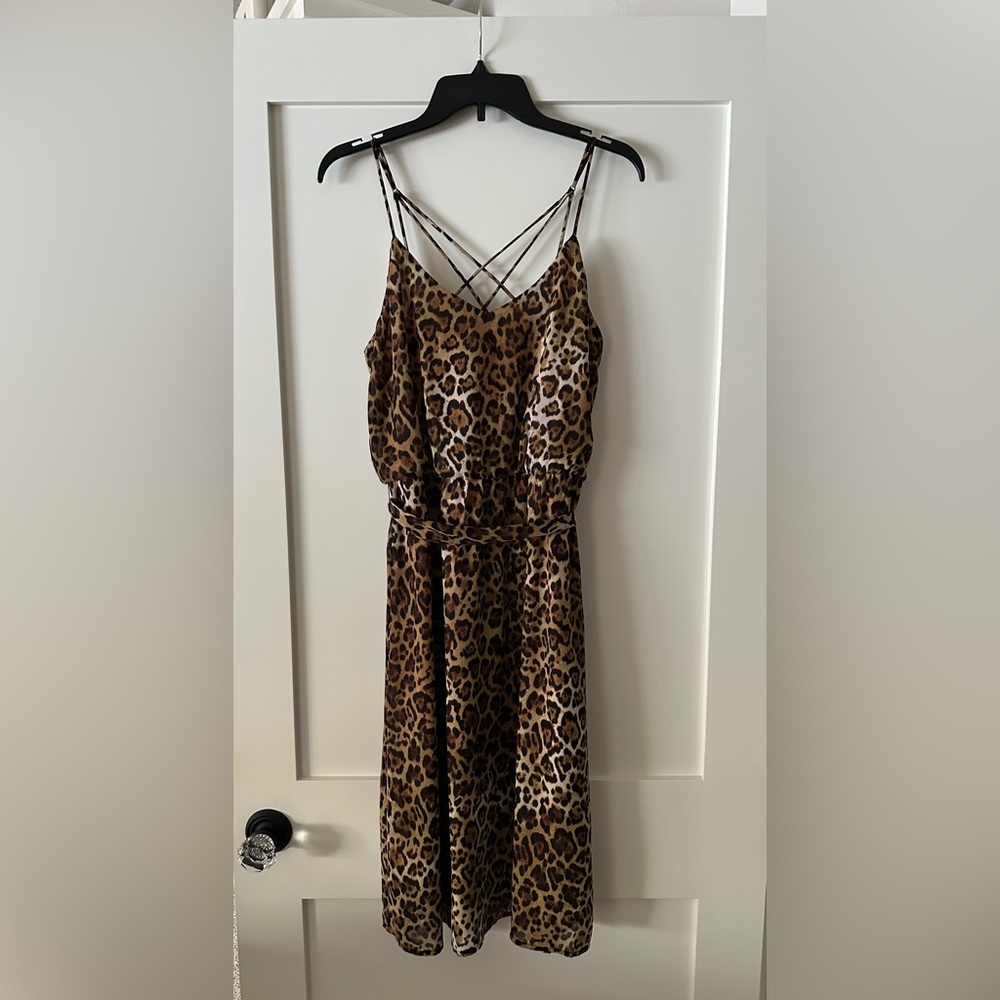 NWT Maurices Sleeveless Dress Animal Print Pattern Size Medium